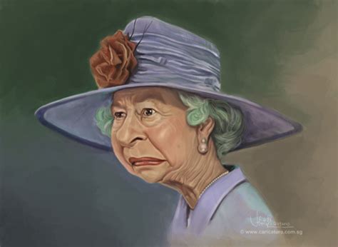 Queen Elizabeth Ii Caricature By Jit Politics Cartoon Toonpool