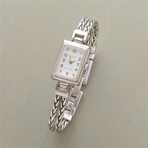 Sterling Silver Chain Bracelet Watch | Silver bracelet watch, Silver watches women, Silver chain ...