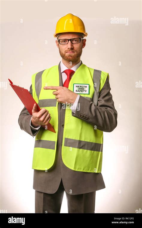Health And Safety Officer Stock Photo Alamy