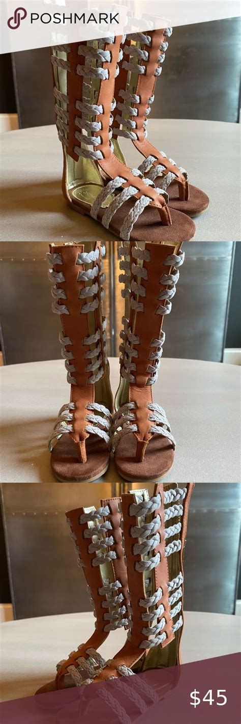 Joyfolie Little Girls Gladiator Sandals Size 6 Gold Flip Flops