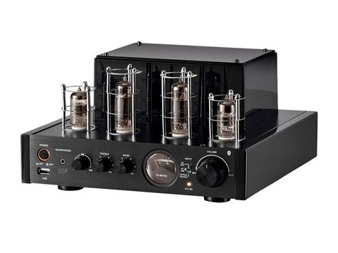 Monoprice Stereo Hybrid Tube Amplifier Edition Watt With Bluetooth Wired RCA Optical