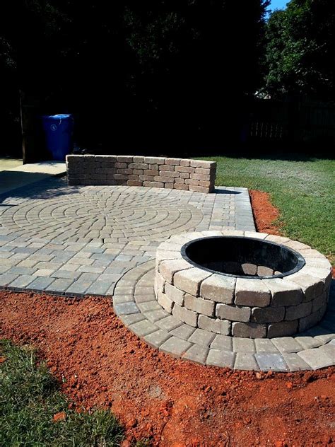 Paver Fire Pit Design Charlotte Pavers And Stone