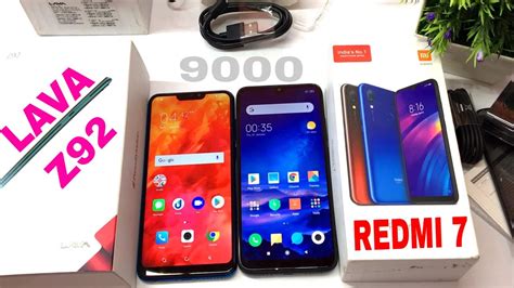 Lava Z92 Vs Redmi 7 Unboxingreviewcompare In Hindi Youtube