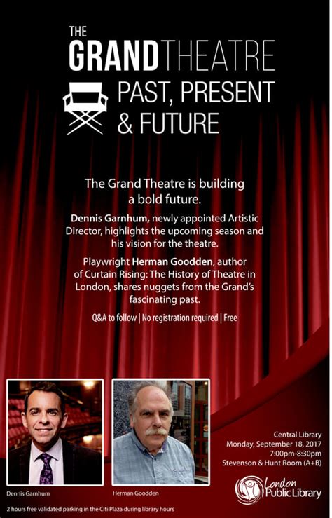 Grand Theatre Talk 2017 Herman Goodden