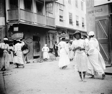 street scene bridgetown barbados 1906 by the caribbean photo archive west indies vacation