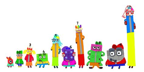 Numberblocks 1 10 Autumn Outfits By Alexiscurry On Deviantart