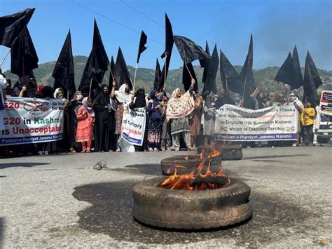 Hundreds Rally In Pakistan Ruled Kashmir Against India G20 Meet Today