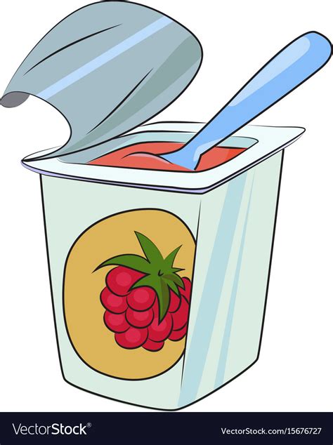 Cartoon Image Yogurt Royalty Free Vector Image