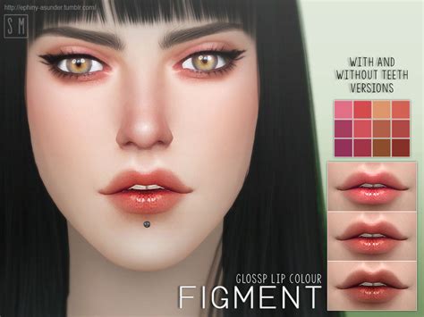 The Sims Resource Figment Glossy Lip Colour