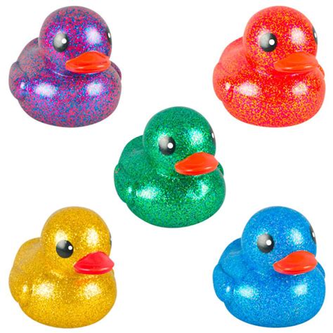 6 Rubber Glitter Ducks 12 Ct Coast To Coast Entertainment