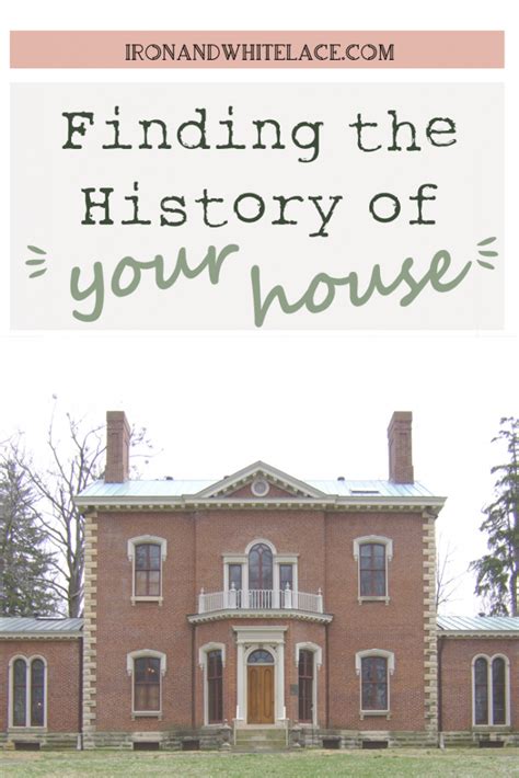 Finding The History Of Your House Part 2 History Good To Know House