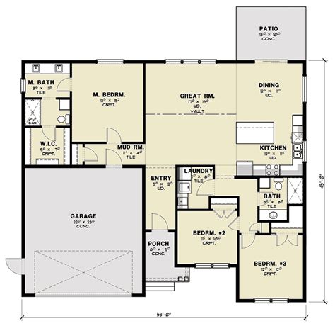 One Story Craftsman Ranch Home Plan 280016jwd Architectural Designs