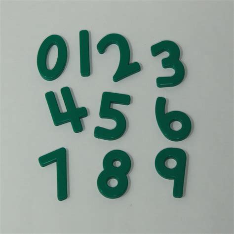 Numbers Set Green 0 9 Payne Education Center