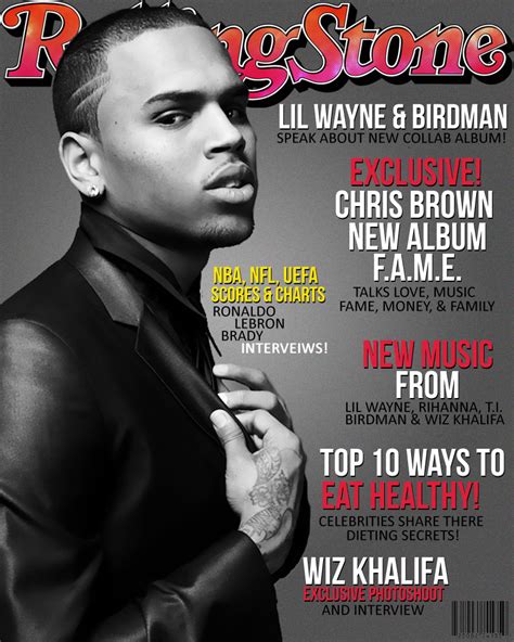 Ryans Graphic Art Rolling Stone Cover Chris Brown