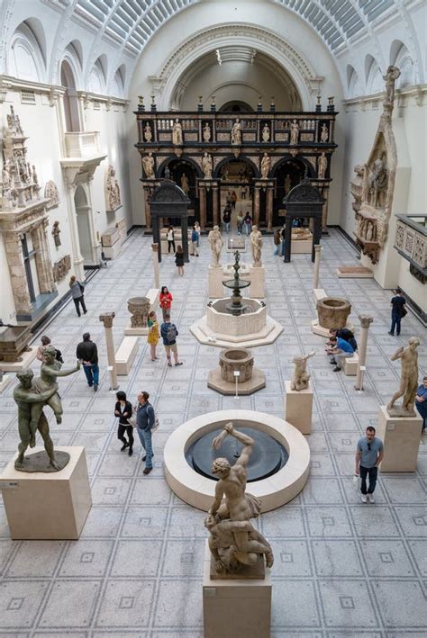 Visitors Enjoy The Cast Gallery Of Ancient Classical Statues In The