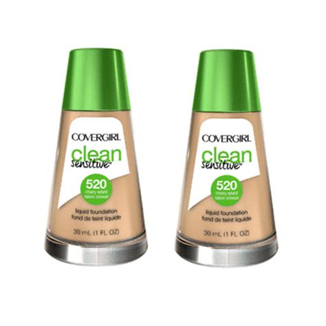 Pack Of 2 Covergirl Clean Sensitive Liquid Foundation Creamy Natural