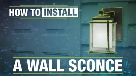 How To Install An Outdoor Wall Sconce Youtube