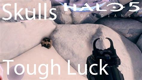 Halo 5 Guardians Tough Luck Skull On Mission 15 Guardians Youtube