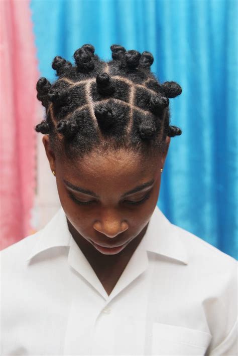 Schoolgirl Hairstyle Row Kinks Not Ironed Out