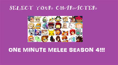 One Minute Melee Select Your Character Season 4 By Orange Ratchet On