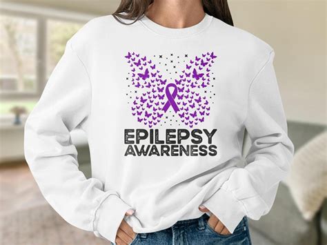 Epilepsy Awareness Butterfly Svg Png Purple Ribbon Svg Cricut - Etsy