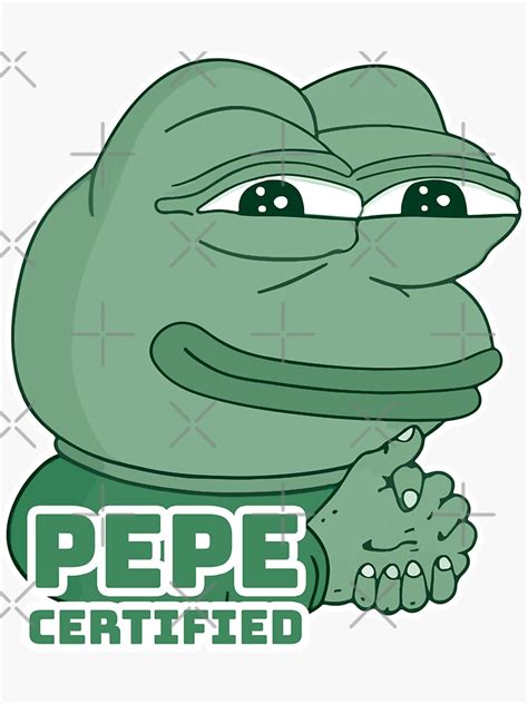 Pepe Certified Pepe Lore Meme Sticker For Sale By Trendymememerch