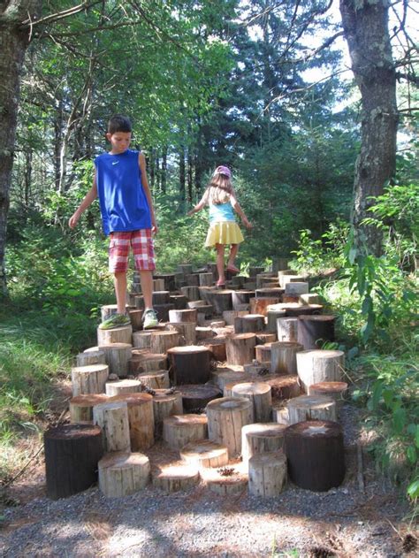 Stairway To The Sky Made From Utility Poles Natural