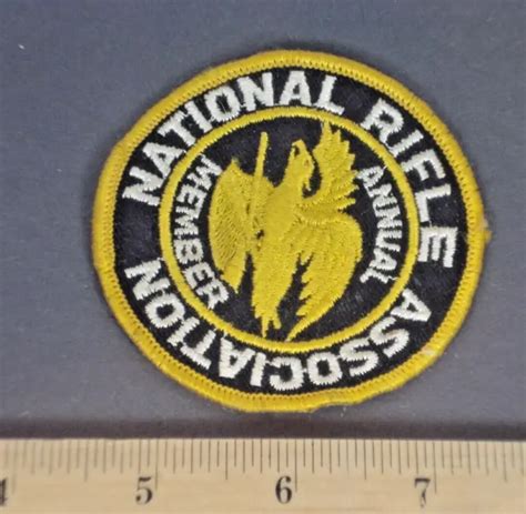Vintage National Rifle Association Nra Annual Member Patch Round 1980s