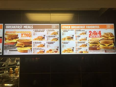 Maple flavor oatmeal, milk & apple slices: Breakfast menu board - Picture of Burger King, Smyrna ...