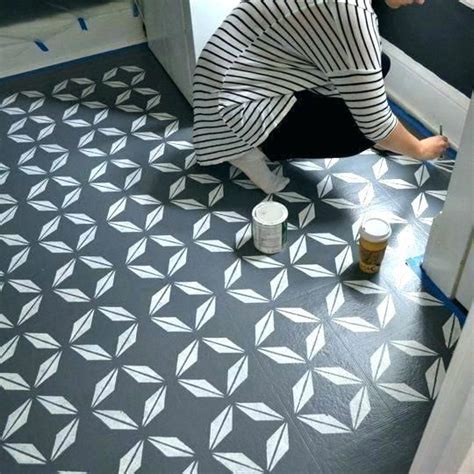 Linoleum Floor Cloths Astounding Hand Painted Linoleum Floor Cloths