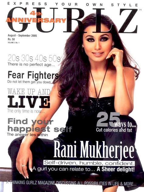 Bollywood Girls Magazine Cover Rani Mukerji