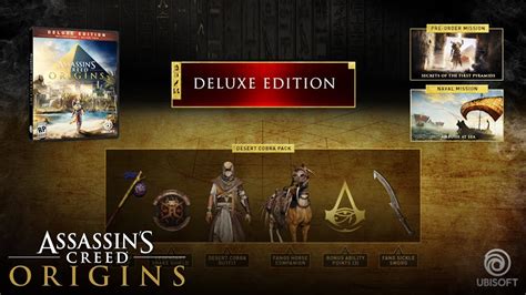 Assassin S Creed Origins All Digital Deluxe Dlcs Gear Pack Special