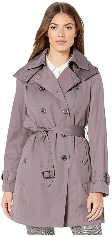 London Fog Olivia Heritage Double Breasted Trench With Removable Lining