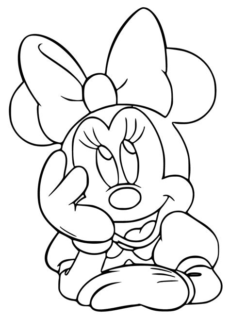 Mejor Felicitación Minnie Mouse Fácil Para Colorear Y Imprimir Gratis