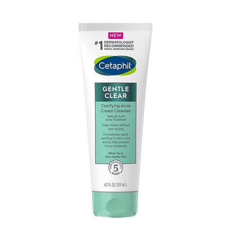 Cetaphil Gentle Clear Clarifying Acne Cream Cleanser Mattifying Acne