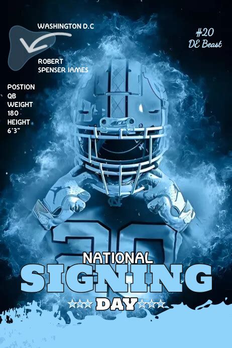 National Signing Day Template Postermywall