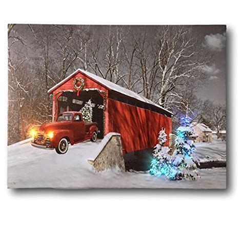 Banberry Designs Posters And Prints Red Truck Canvas