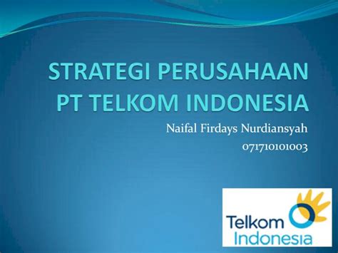 Pdf Strategi Perusahaan Pt Telkom Indonesia Dokumen Tips