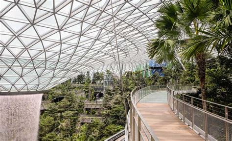 Changi airport, singapore building area: Moshe Safdie's Jewel Changi Airport in Singapore Opens to ...