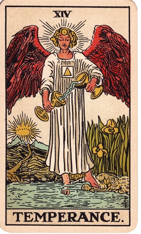 Temperance Tarot Card Meaning Economy Moderation Frugality