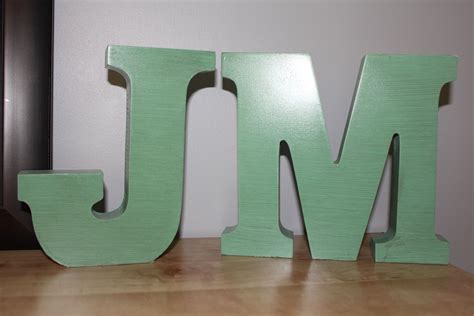 Wooden Block Letters From Wal Mart Or Michaels Painted Teal With A