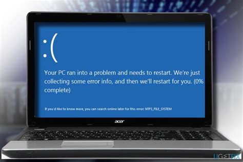 How To Fix Ntfsfilesystem Bsod On Windows 10