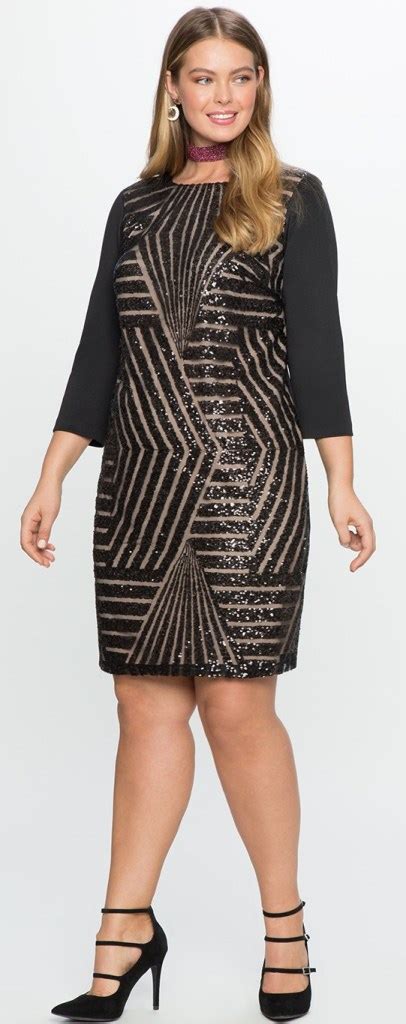 27 Plus Size Sequin Dresses With Sleeves Alexa Webb