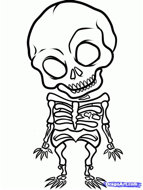 Simple Skeleton Drawing At Explore Collection Of