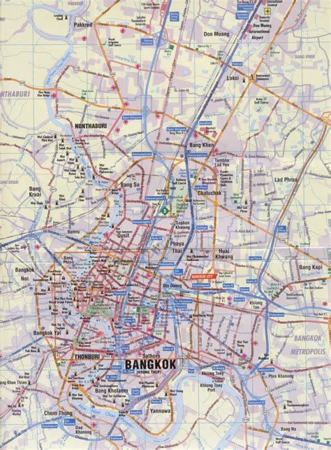 Map Of Bangkok