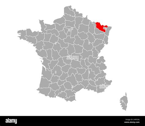 Map Of Moselle In France Stock Photo Alamy
