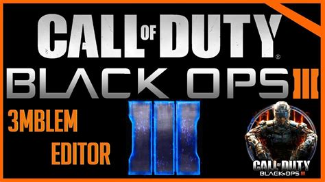 Call Of Duty Black Ops 3 Emblem Tutorial Bo3 Logo Youtube