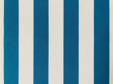 Turquoise And White Striped Dralon Outdoor Fabric Acrylic Teflon
