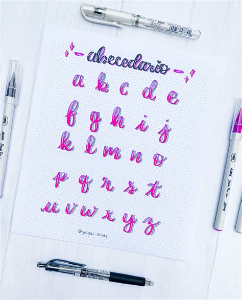 Alphabet ABC Abecedario Brush Pen Letras Bonitas Y Faciles
