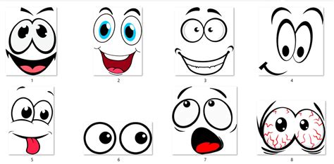 Cartoon Eyes Svg Files For Cricut Cartoon Eyes Cut Files Comics Eyes
